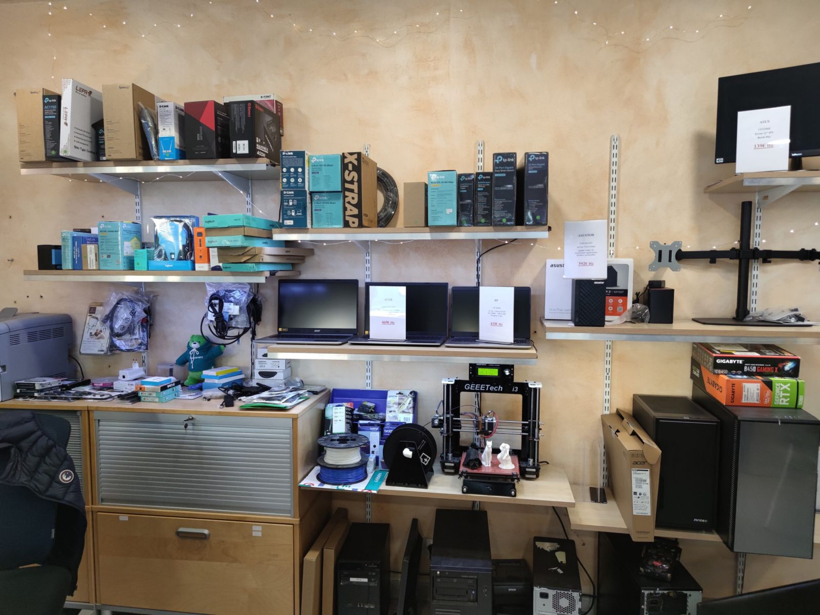 Matériel en stock — atelier JS·LAB Arnouville